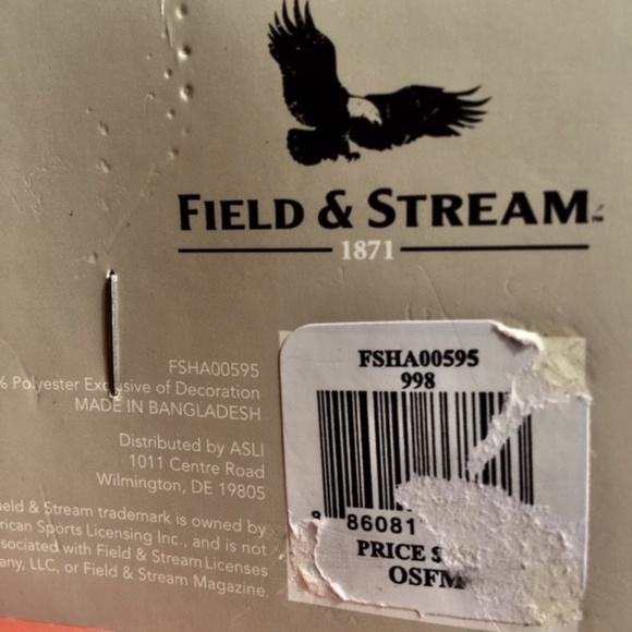 Field & Stream High Visibility Safety Orange Hunting Hunter Cap Vest Hat Combo - Picture 5 of 5